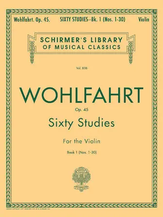Wohlfahrt - 60 Studies, Op. 45 - Book 1 Cheap