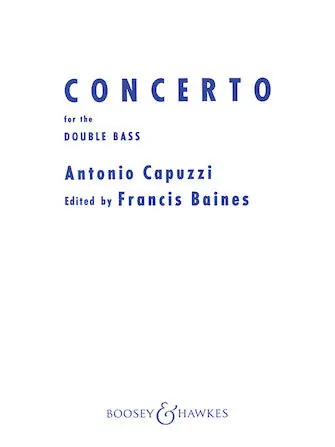 Capuzzi Double Bass Concerto in F Super Sale