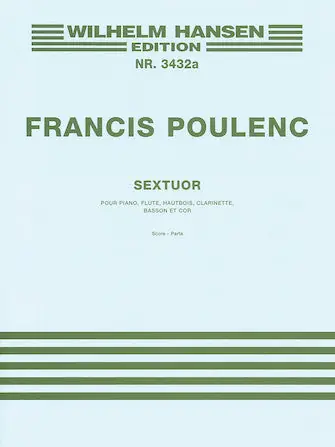 Poulenc Sextet Score & Parts Grab Now