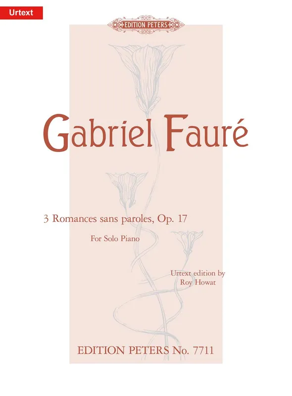 Faure 3 Romances sans paroles Op. 17 Exclusive Offer