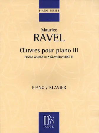 Free Delivery Ravel, Maurice - Piano Works III