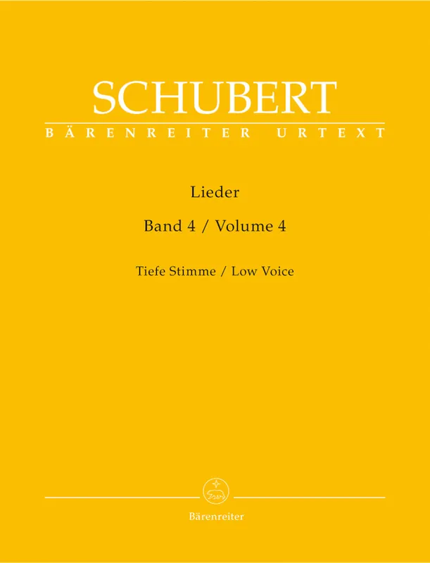 Hot Picks Schubert Lieder, Volume 4 (Low voice)