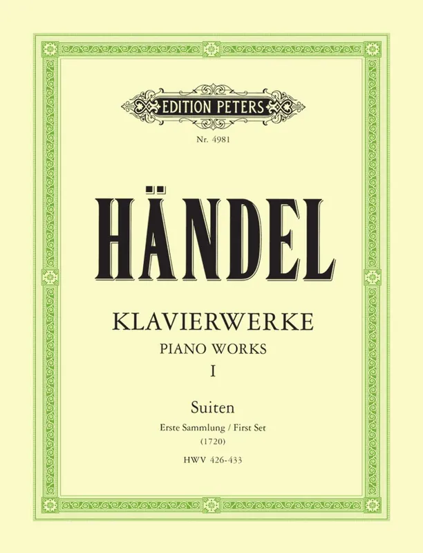 Top Rated Handel 'Keyboard Works, Vol. 1: Suites (First Set) HWV 426-433'