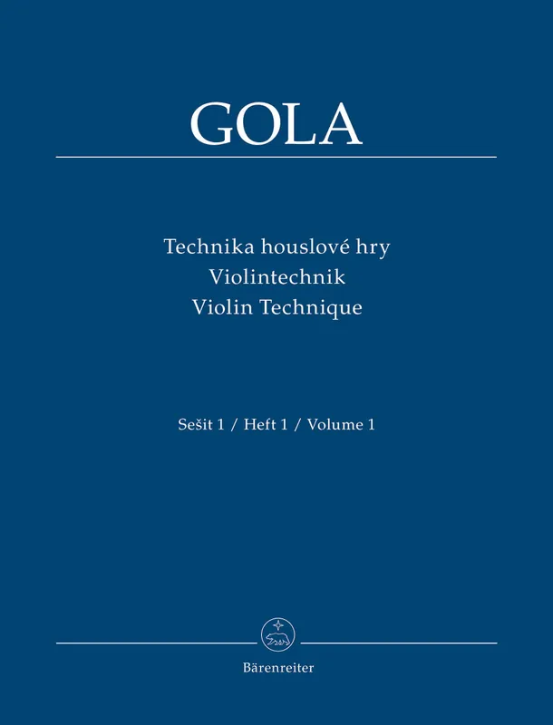 Gola: Violin Technique - Volume 1 Same Day Shipping