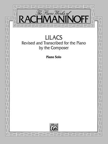 Authentic Rachmaninoff Lilacs Piano Solo