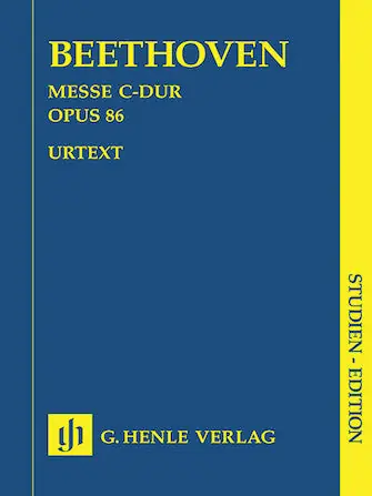 Secure Checkout Beethoven Mass C Major Op. 86 Study Score