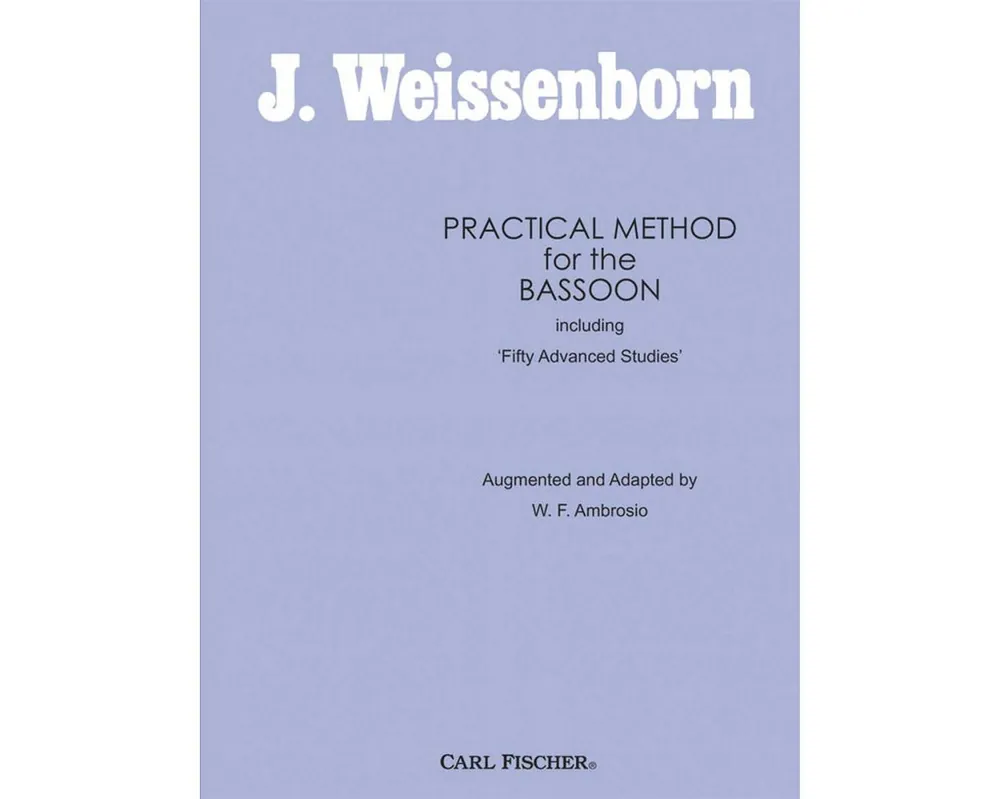 Flash Sale Weissenborn Practical Method for The Bassoon