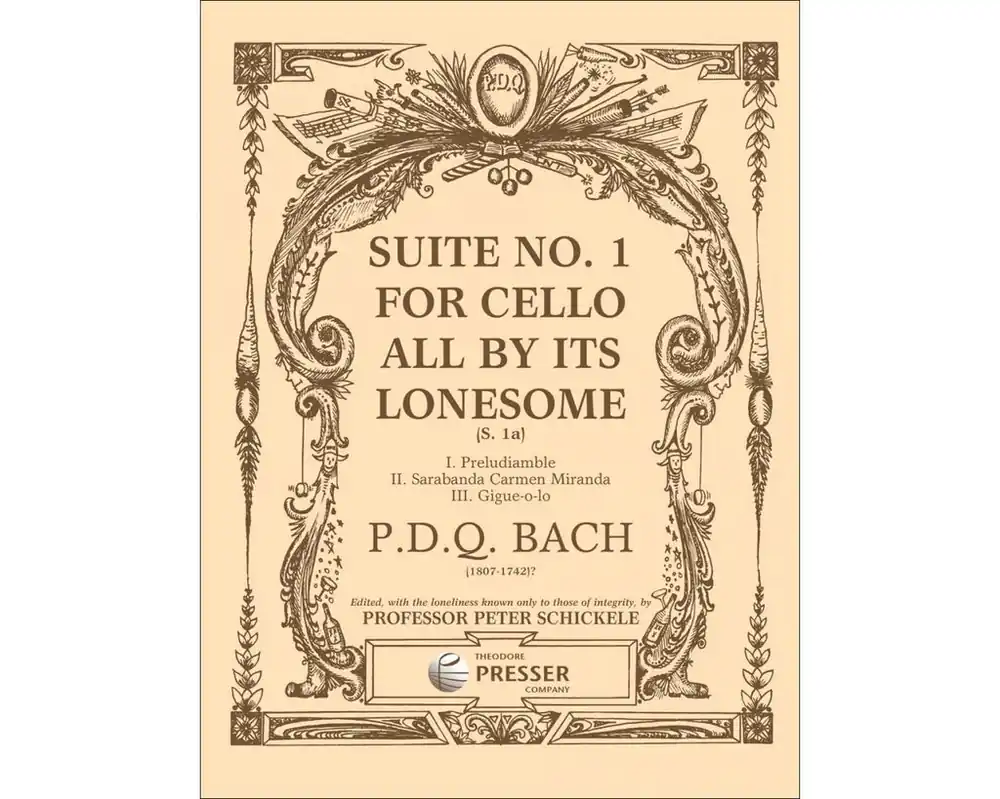 Super Sale P.D.Q. Bach Suite No. 1 for Cello "All By Its Lonesome"