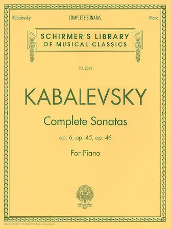 Grab Now Kabalevsky - Complete Sonatas