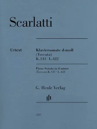 Warranty Included Scarlatti Piano Sonata D Minor (toccata) K. 141, L. 422 Piano Solo