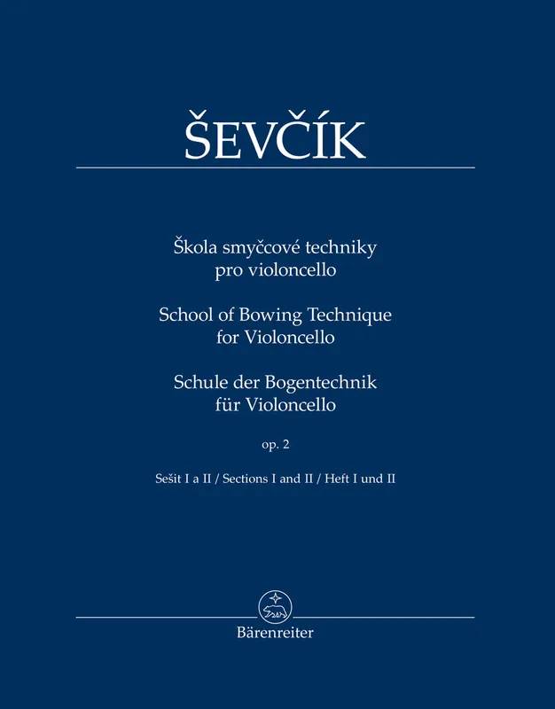 New Arrival Sevcik School of Bowing Technique for Violoncello op. 2 (Heft 1 und 2)