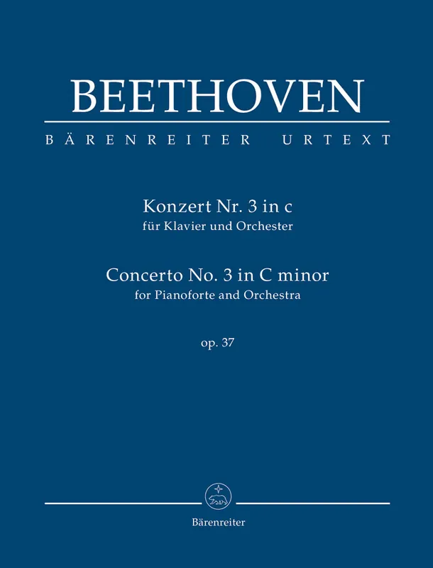 Latest Beethoven Concerto for Pianoforte and Orchestra Nr. 3 C minor op. 37 Study Score