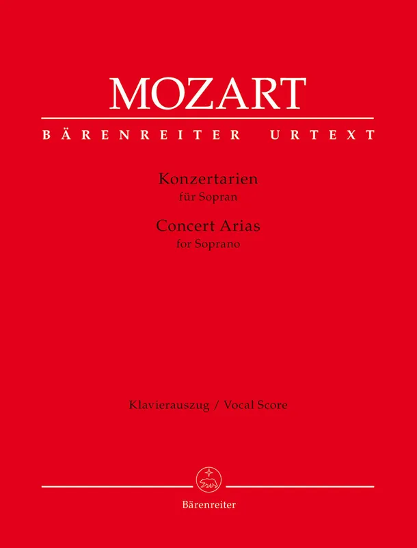 Mozart Concert Arias for Soprano Special Discount