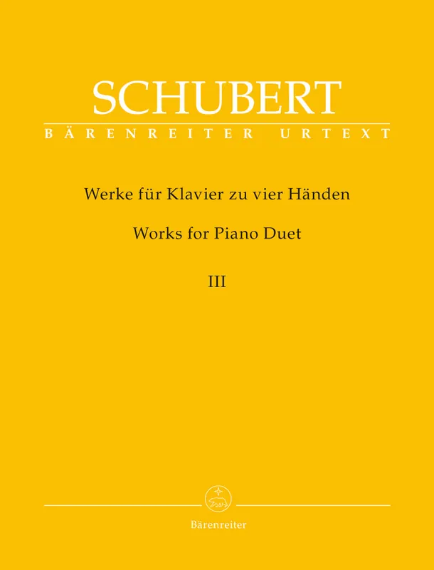Save Now Schubert Works for Piano Duet (vier Hands-One Piano), Volume 3