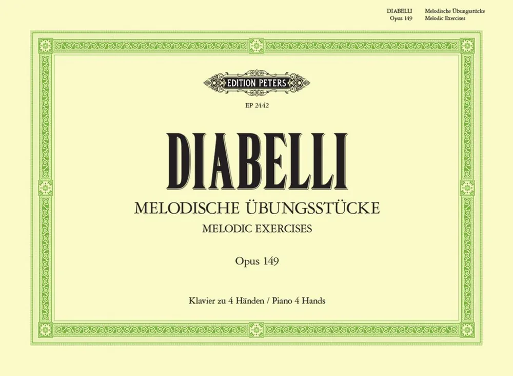 High Quality Diabelli Melodic Exercises Op. 149