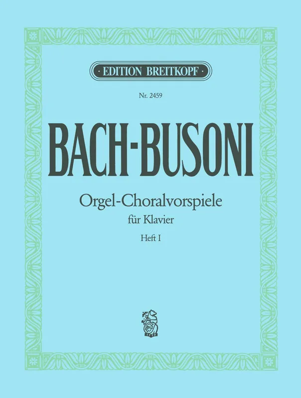 Bach Busoni Choral Preludes Volume 1 for Piano Professional Grade