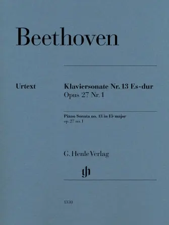 Beethoven Piano Sonata No 13 in E flat major Opus 27 No 1 Free Returns