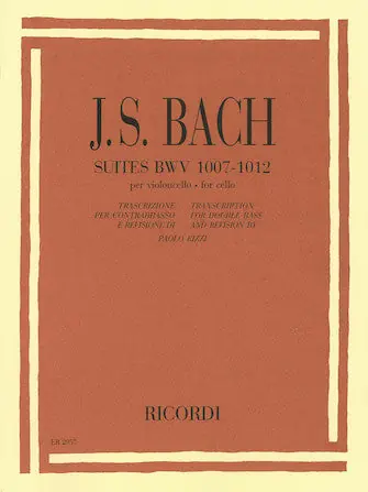 Free Returns Bach Suites BWV 1007-1012 for Double Bass (Transcription of Cello Suites)