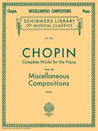In Demand Chopin Complete Works Piano XII, Miscellaneous Compositions