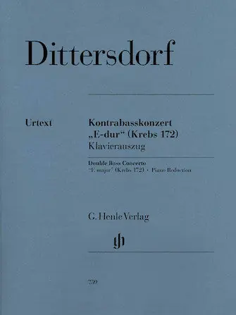 Dittersdorf Double Bass Concerto E Major Krebs 172 Weekend Sale