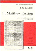 Luxury Bach St. Matthew Passion Vocal Score