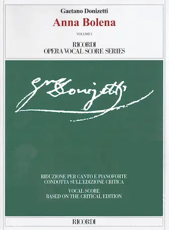 Donizetti Anna Bolena Vocal Score Hot Picks