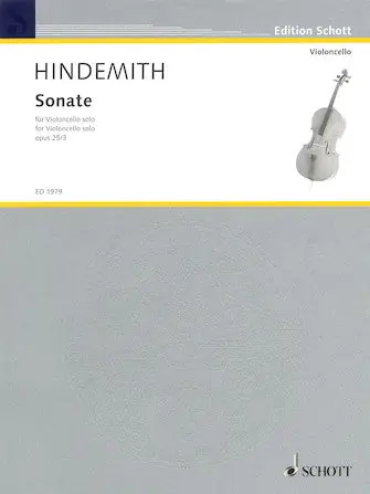 Get Yours Hindemith Sonata, Op. 25, No. 3 for Solo Violoncello