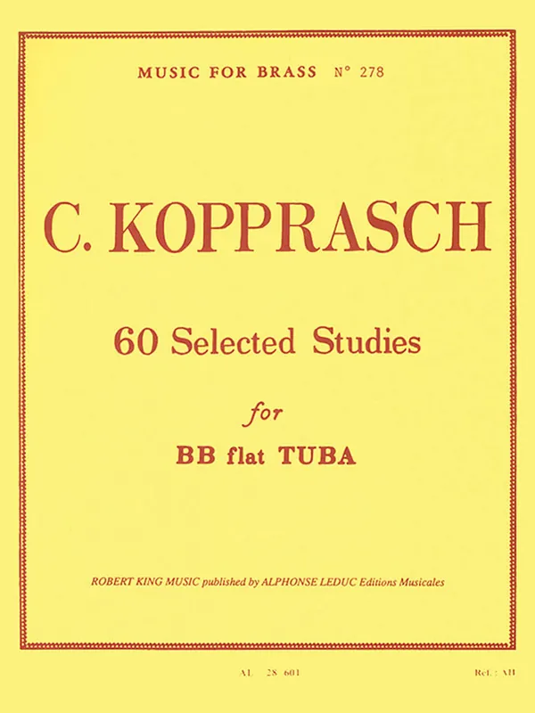 Kopprasch 60 Selected Studies for Tuba Best Seller