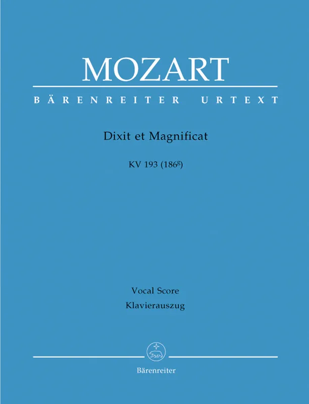Mozart Dixit et Magnificat K. 193 (186g) Hassle-Free Returns