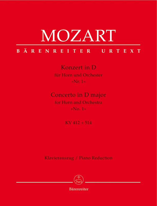 Mozart Concerto for Horn and Orchestra Nr. 1 D major K. 412 + 514 (386b) (Traditional version (Rondo by Franz Xaver Süßmayr)) Best Choice
