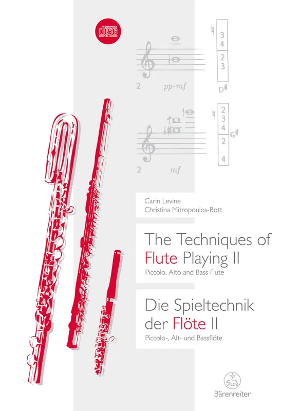 The Techniques of Flute Playing 2/ Die Spieltechnik der Flöte II -Piccolo, Contralto and Bass Flute / Piccolo, Alt- und Bassflöte- Clearance