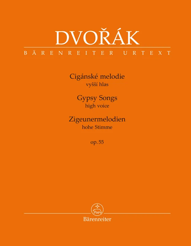 Dvorak Gypsy Songs op. 55 (High Voice) Professional Grade