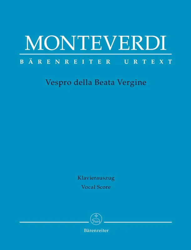 Big Sale Monteverdi Vespro della Beata Vergine "Marienvesper"