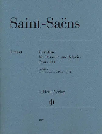 Saint-Saens Cavatine Op. 144 for Trombone and Piano Original
