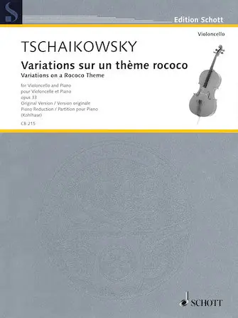 Tchaikovsky Variations on a Rococo Theme for Violoncello & Piano, Op. 33 Mega Sale