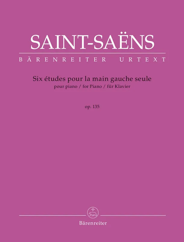 While Supplies Last Saint Saens Six Etudes for Left Hand Op. 135