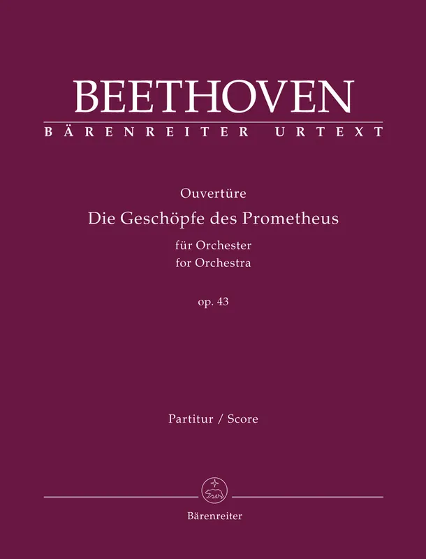 Sale Beethoven Creatures of Prometheus Full Score
