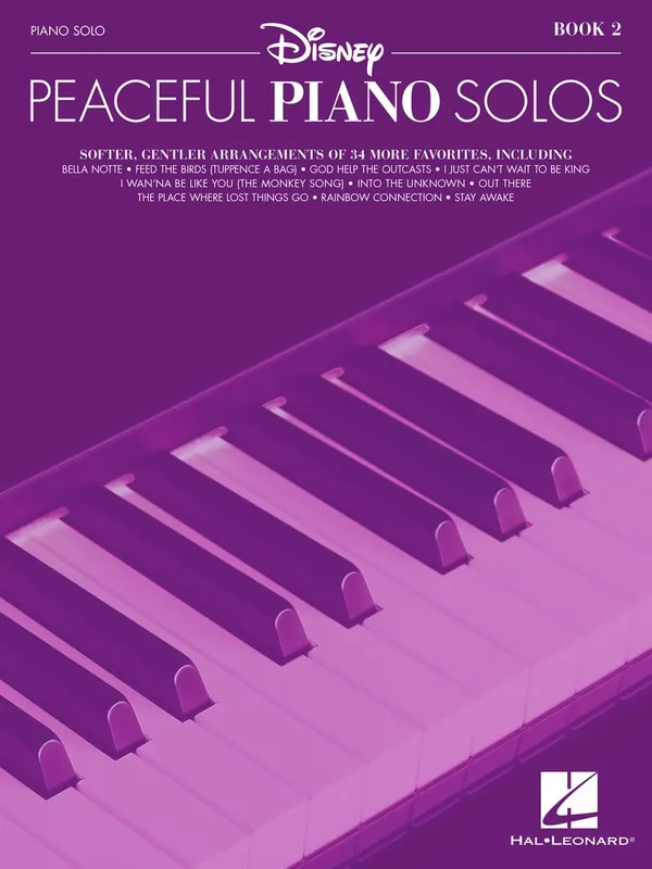 Disney Peaceful Piano Solos – Book 2 Direct From Manufacturer