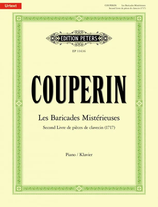 Couperin Les Baricades Mistérieuses for Piano Last Chance