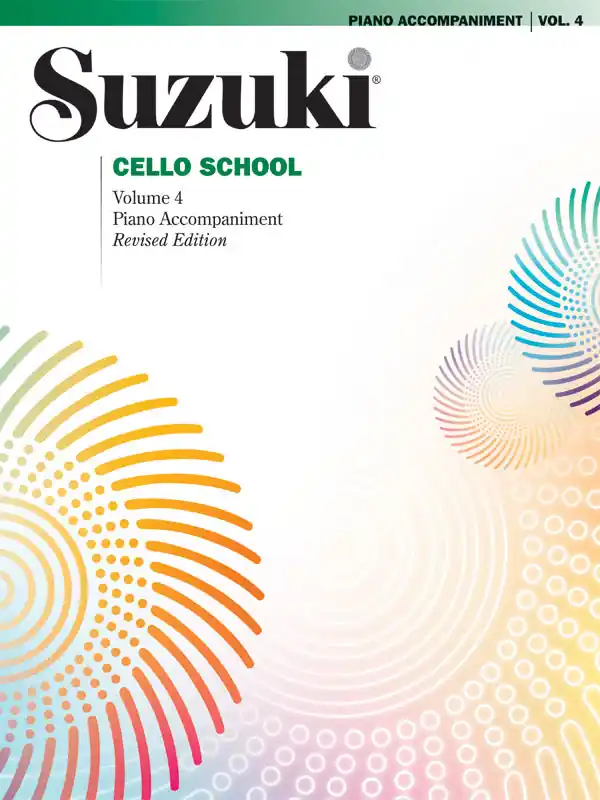 Suzuki Cello School, Volume 4 Piano Accompaniment Same Day Shipping