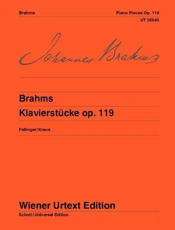 Brahms: Piano Pieces - op. 119 Budget