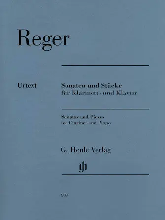 Reger Sonatas and Pieces for Clarinet and Piano Brand New