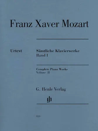 Francis Xaver Mozart Complete Piano Works, Volume 2 Wholesale