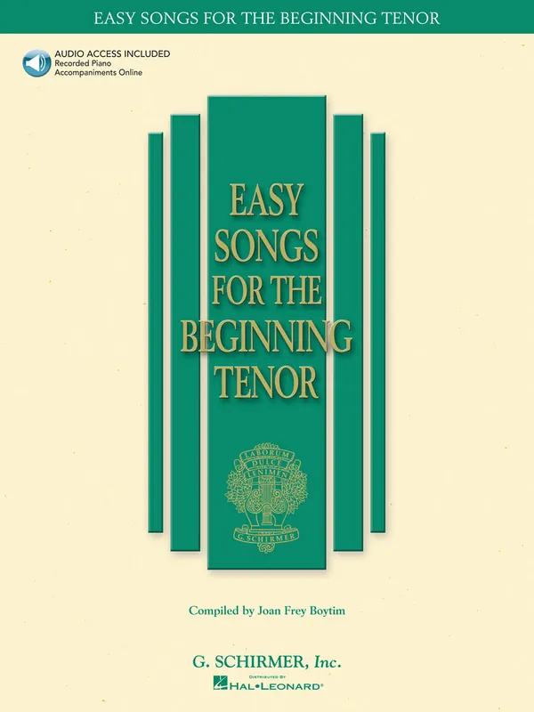 Easy Songs for Beginning Singers - Tenor Sale