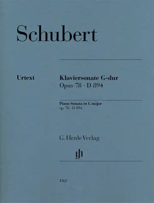 Express Delivery Schubert Piano Sonata In G Major D894 Revised Edition