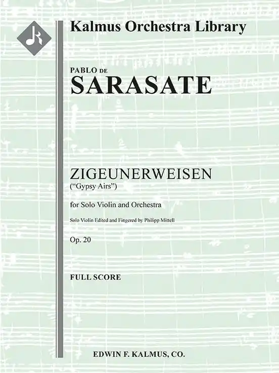 Mega Sale Sarasate Zigeunerweisen (Gypsy Airs), Op. 20 Full Score