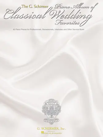 No Minimum Order Schirmer Piano Album of Wedding Classics