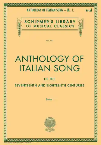 Anthology of Italian Song of the 17th and 18th Centuries - Book I Next Day Delivery