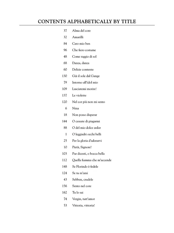 Popular 28 Italian Songs & Arias of the 17th & 18th Centuries Medium Low