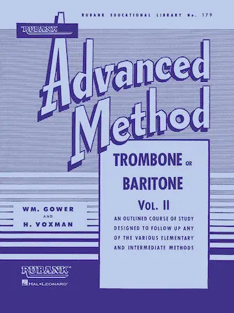 Rubank Advanced Method - Trombone or Baritone, Vol. 2 Price Drop
